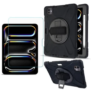 Shock Absorbing BackCover + Screen Guard Clear Glass for iPad Air/Pro/Galaxy Tab - Afbeelding 1 van 62