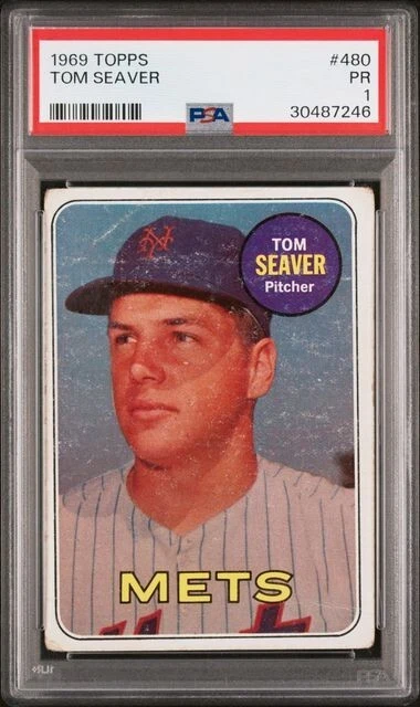 1969 Topps Tom Seaver #480 New York Mets graduado PSA 1 Foto 1 de 1