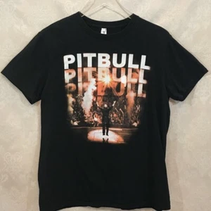 Camiseta de concierto unisex Pitbull yunque negra 100 % algodón anillo hilado manga corta M - Imagen 1 de 5