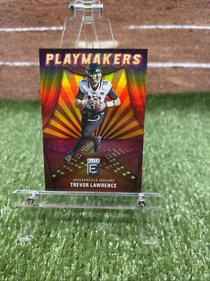 2022 DONRUSS ELITE PLAYMAKERS ORANGE #11 TREVOR LAWRENCE SSP /25 JAGUARS - Image 1 of 4