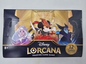 New Sealed Disney Lorcana TCG The First Chapter Booster Box 24 Packs In Hand
