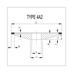 125x6/1,6x31,7 Diamant D4A2 Tellerscheibe Säge Schleifen Wolframcarbid Spitze Blätter D76 - Bild 1 von 3