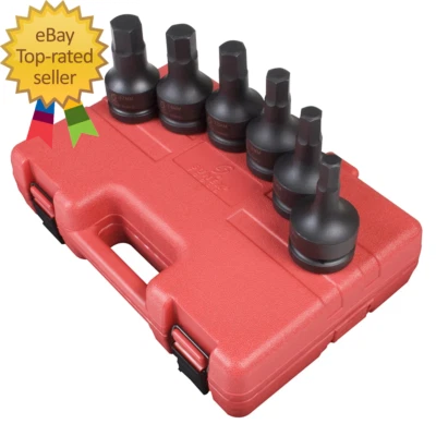 5607 6 Piece 1" Drive Metric Impact Hex Driver Set - Image 1 of 2