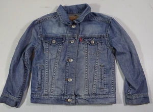 Levi's Unisex Blue Wash Denim Jean Trucker Jacket Size 5, 4-5YRS - Picture 1 of 10