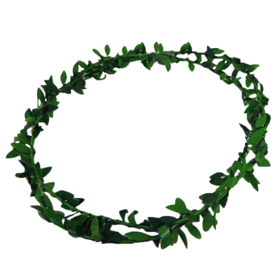 Green Laurel Leaf Roman Trojan Egyptian Plastic Costume Headband - Image 1 of 4