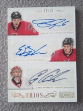 2013-14 Panini National Treas. Trios #3S-SEN - B. Ryan/E. Gryba/C. Andreseon /20