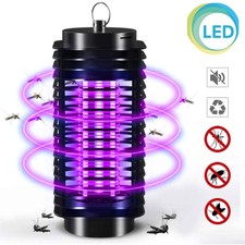 Zanzariera Elettrica Anti Zanzare Mosche Lampada UV LED 3W Elettroinsetticida