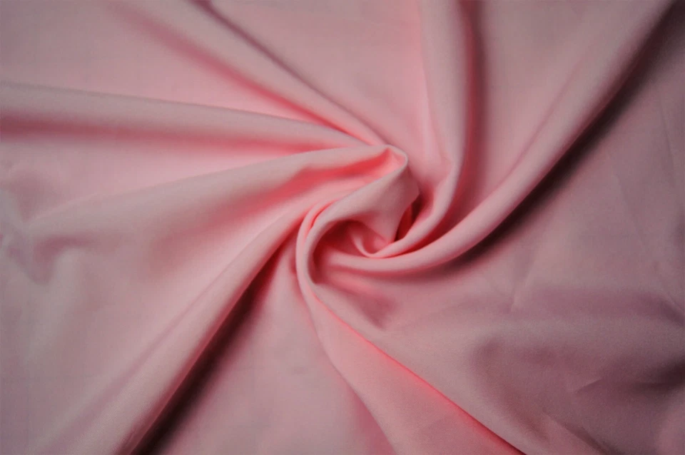 2 Yards Rose Pink Semi Sheer Poly Nylon Blend Fabric 72" X 44"  - Image 1 of 2