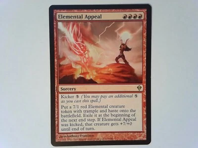 Elemental Appeal	 Zendikar	 - Magic the Gathering MTG Red - Image 1 of 2