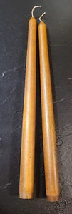 Teak Wood Taper Candles - Set of 2 - Picture 1 of 4
