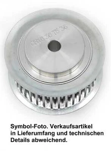 Zahnriemenscheibe metrisch, Profil AT5 / 12–60 Zähne, vorgebohrt, Aluminium - Bild 1 von 2