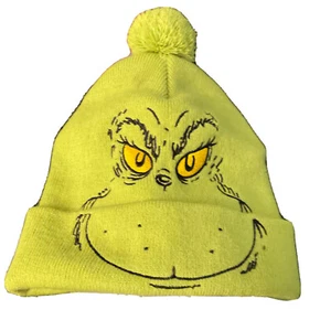 How The Grinch Stole Christmas Dr. Seuss Grinch Beanie Hat Toboggan One Size - Picture 1 of 8