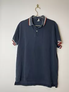Polo Champion X Todd Snyder Piqué Uomo L Blu Bordo a Contrasto Preppy Golf - Foto 1 di 7