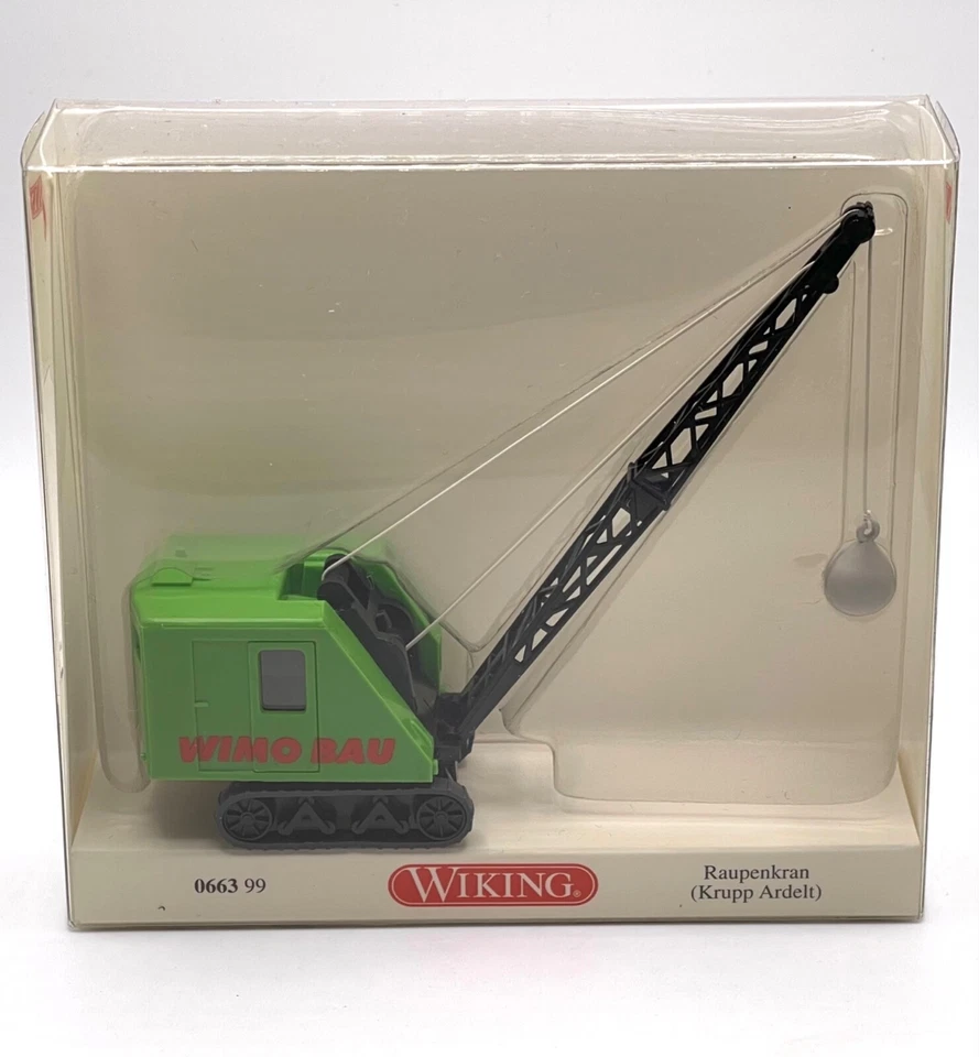 Wiking 0663 99 Raupenkran Krupp Ardelt in grün WIMO BAU, OVP, 1:87, K82 - Bild 1 von 1