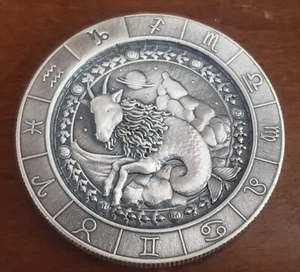 1 oz Zodiac Sign: Capricorn Silver Round | Monarch Precious Metals - Picture 1 of 2