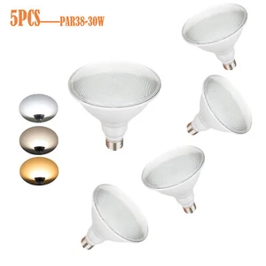 5PCS Dimmable LED PAR38 Lamps E27 30W 110V 220V 85V-265V Lights High-Quality RK - Picture 1 of 12