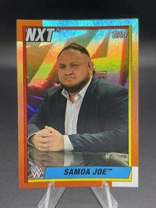 2021 Topps Heritage WWE RAINBOW FOIL #91 Samoa Joe - Picture 1 of 3