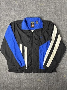 Vintage USA Olympics Lightweight Nylon Track Jacket Blue 90s Running Size Large - Picture 1 of 15