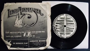 LEROY AIRMASTER-Autographed Picture Sleeve & 45 By STEVE COHEN-Wisconsin Blues - Picture 1 of 2