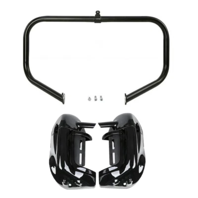 Lower Vented Fairing 6.5'' Speakers Crash Bar Fit For Harley Touring 2009-2013 - Изображение 1 из 4