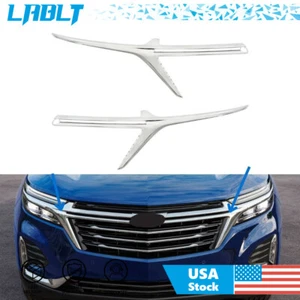 LABLT Front Grille Left+Right Molding Trim Chrome For 2022 2023 Chevy Equinox - Picture 1 of 11