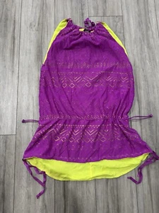 Jo+Jax Girl Swimsuit Cover-Up Wildberry/Neon yellow  - Picture 1 of 5
