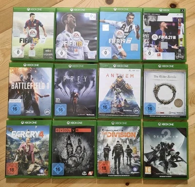 12 Xbox One Spiele Konvolut Bundle Paket Battlefield LOTR Elder Scrolls Fifa ⚡ - Bild 1 von 4