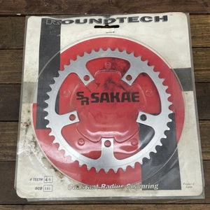 Vintage SR Sakae Roundtech Chainring 46T 110 BCD Japan New OS 46 Tooth - Picture 1 of 16