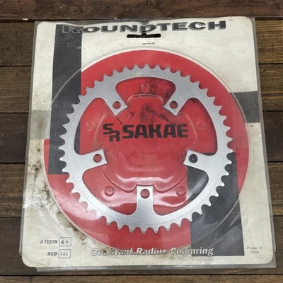 Vintage SR Sakae Roundtech Chainring 46T 110 BCD Japan New OS 46 Tooth - Image 1 of 4