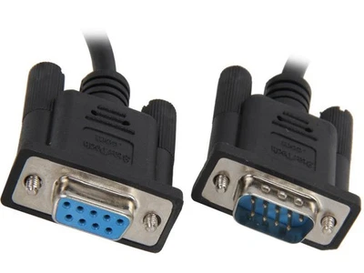 StarTech.com Model SCNM9FM2MBK 6.56 ft 2m Black DB9 RS232 Serial Null Modem - Image 1 of 3
