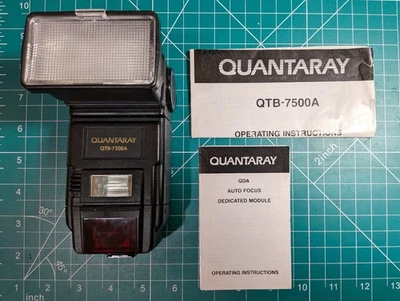 Flash automático doble de alta potencia Quantaray QTB-9500A con módulo Canon (CN) - FUNCIONA Foto 1 de 4