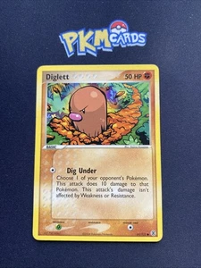 Juego de cartas coleccionables Pokémon Diglett rojo fuego y verde hoja 61/112 LP regular. - Imagen 1 de 3