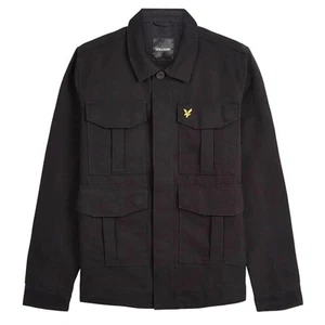 Lyle and Scott Utility Retro Casual Multi Pocket Black Mens Jacket JK1219V - Picture 1 of 4