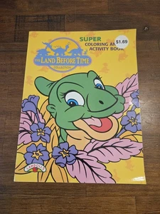 Vintage 90’s The Land Before Time Coloring & Activity Book - Bild 1 von 6