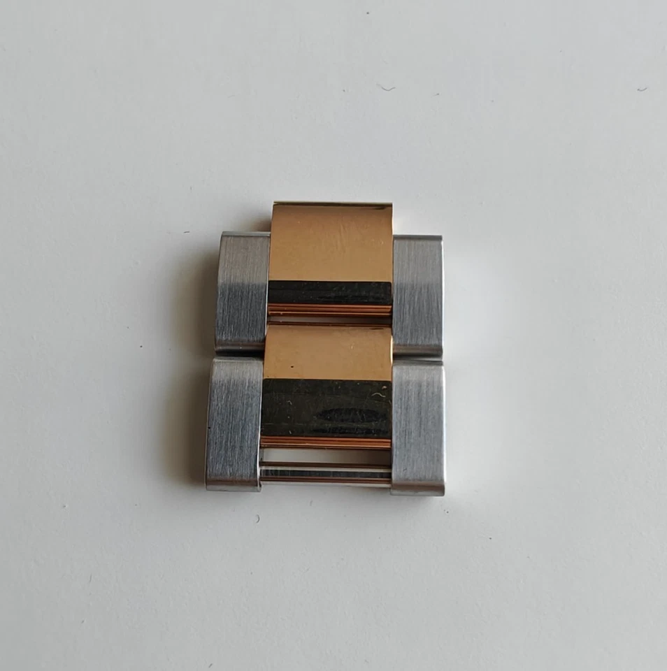 Pulseira Rolex Oyster link 17mm, aço, ouro maciço, para 326933, 126603, 126613LN - Imagem 1 de 4