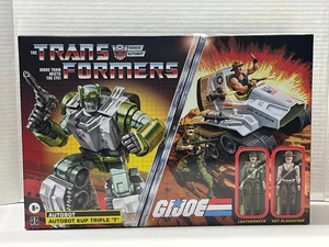 Transformers x G.I. Figuras de matanza y cuello de cuero Joe Autobot Kup Triple T SGT - Imagen 1 de 4