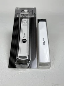 Cortaúñas KAI tipo 001 L blanco KE-0124 cuerpo resina afilado borde inoxidable - Imagen 1 de 6