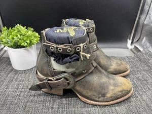 Freebird By STEVEN distressed Carsen Ankle Boots Size 12 New W/Tag - Picture 1 of 16