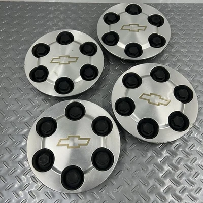 Juego de 4 tapacubos centrales de rueda de 6 tacos 99-06 Chevrolet Silverado 1500 Chevy Tahoe Foto 1 de 4