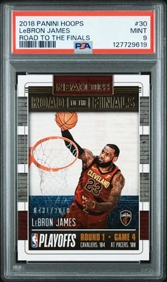 2018 Hoops Road To The Finals /2018 LeBron James #30 PSA 9 - Image 1 of 2
