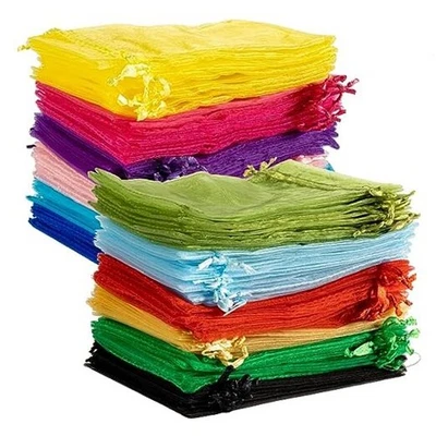  Bolsas de organza 120 piezas 4''x6'' - Bolsita pequeña muticolor 1 unidad (paquete de 120) Foto 1 de 4