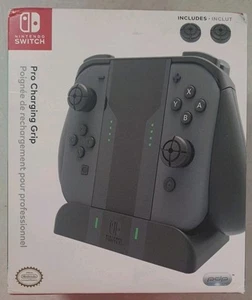 PDP Pro Charging Grip Black For Nintendo Switch - New Sealed - Damaged Box - Picture 1 of 5