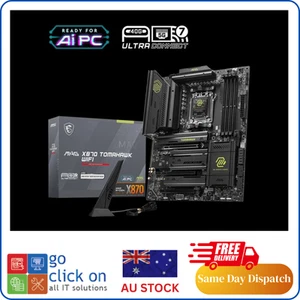 MSI MAG X870 TOMAHAWK WIFI, AMD AM5 ATX Motherboard 4x DDR5~256GB, 3x PCIe x16, - Picture 1 of 5