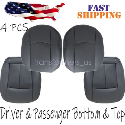 Cubierta de asiento de cuero negra para infiniti FX35 FX45 2005-2008 inferior delantera y trasera Foto 1 de 4