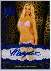 2015 Benchwarmer Sin City Blue Madelyn Brinson AUTO 5/5 - Picture 1 of 1