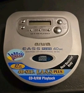 Reproductor de discos compactos Aiwa XP-V516C Walk Man ¡Funciona! Con bolso de cuero. - Imagen 1 de 6