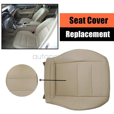 Capa de assento de couro inferior para motorista Mercedes Benz GLK250 GLK350 GLK350 2008-15 - Imagem 1 de 4