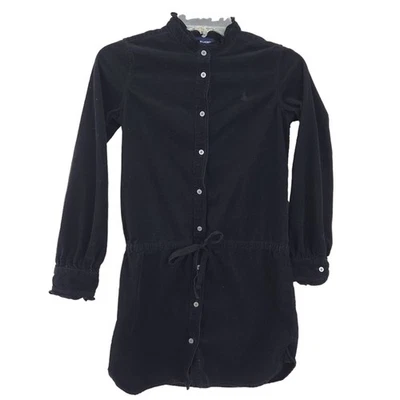 Ralph Lauren Girls Corduroy Dress Size 12 Black, Long Sleeve Fall Winter Dress - Image 1 of 4