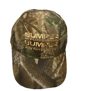Camo Strapback Hat Baseball Cap Bumper Auto Parts Hunting New - Picture 1 of 5