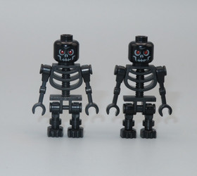 Lego Black Skeleton 2 warrior minifigure Castle Halloween 7079 7094 7094 7079